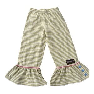 Matilda Jane Ruffles - Green Striped size 6